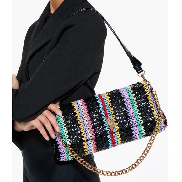 Kurt Geiger NWT Long Kensington Woven Shoulder Bag - Picture 3 of 3